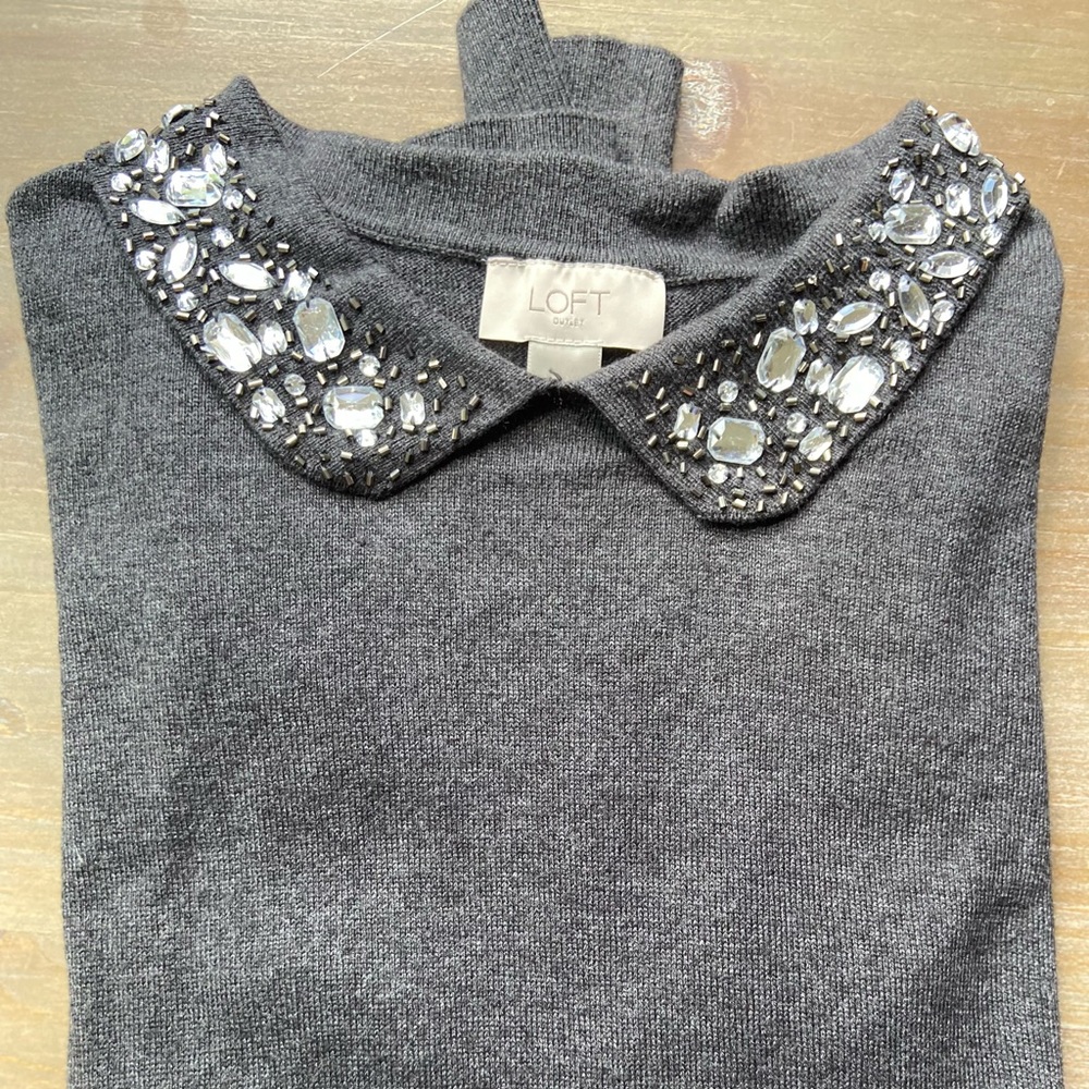 Loft Embellished Sweater